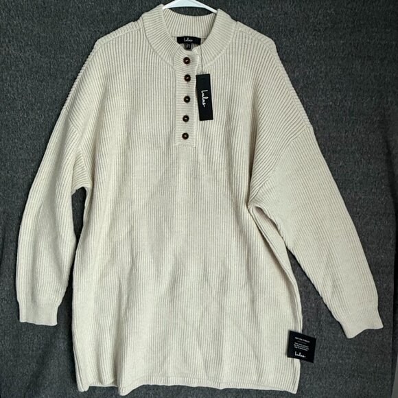 Lulus Other - LULUS men's beige long sleeve sweater XL extra large NWT